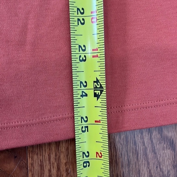 NWT Halogen Coral Apricot Front Tie Short Sleeve Top Size 1X Basic Minimalist - Picture 7 of 8